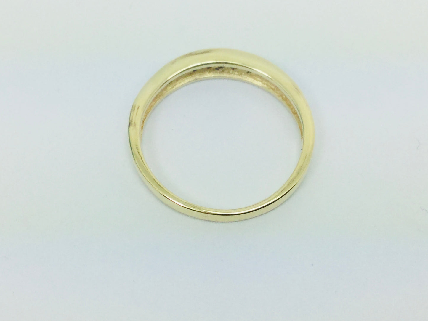 10k Yellow Gold Round Cut 16pt Diamond Channel Set Ring