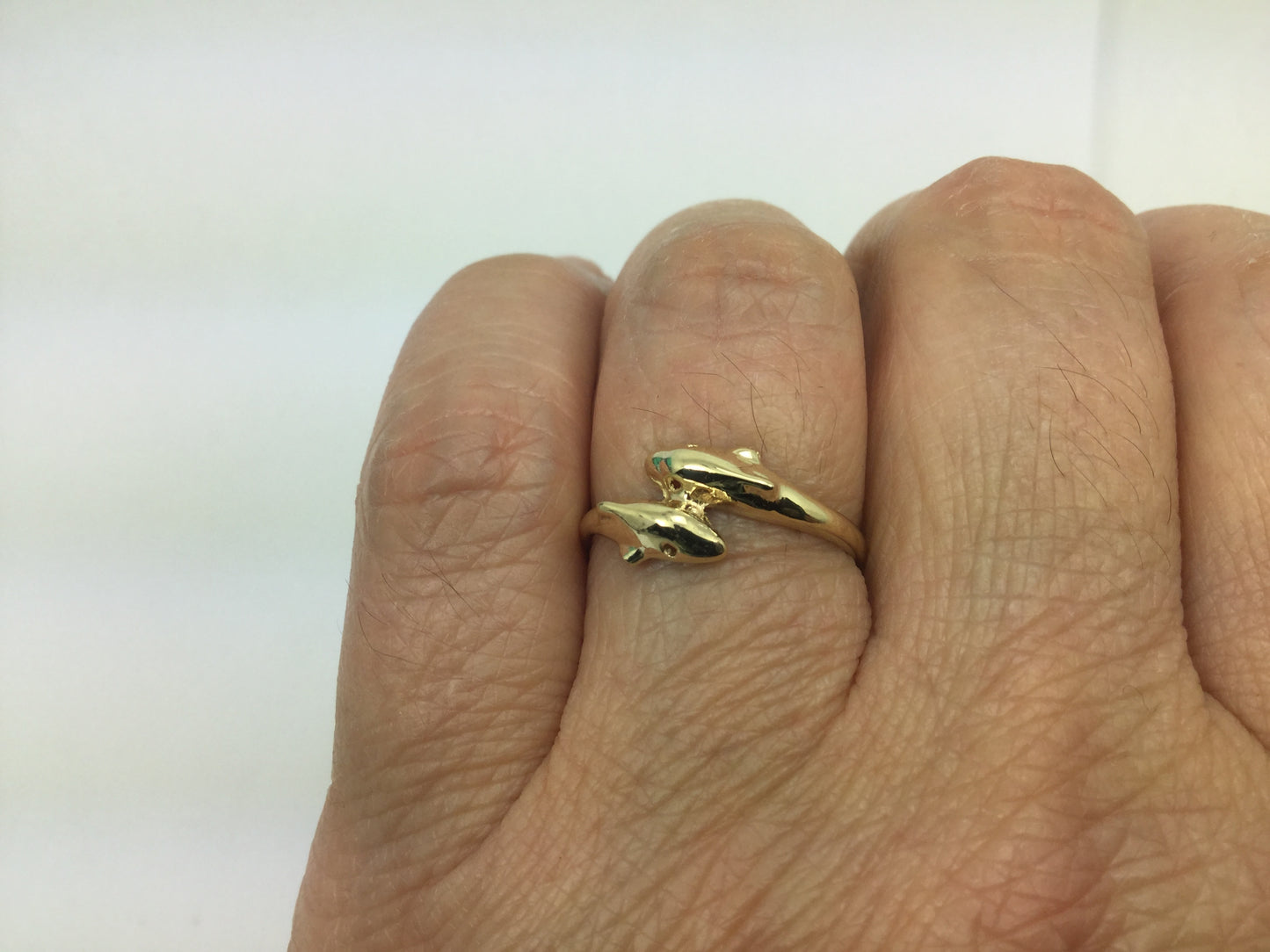 10k Yellow Gold Dolphin Ring