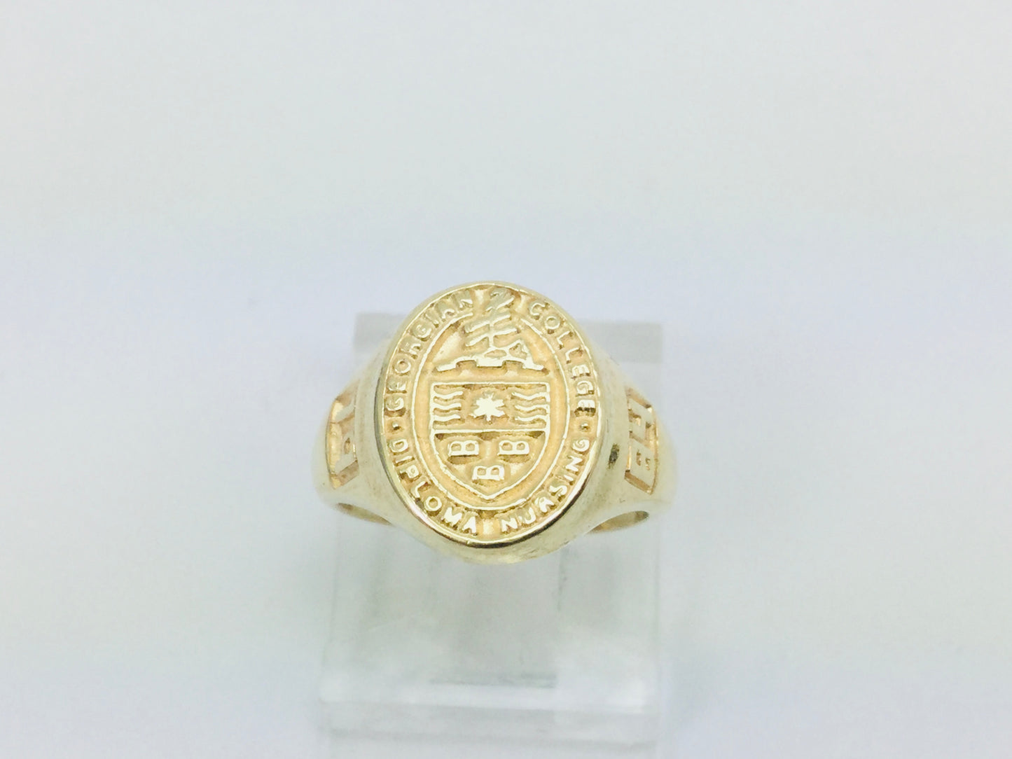 10k Yellow Gold 'Georgian College Nursing Diploma' '1984' School Ring