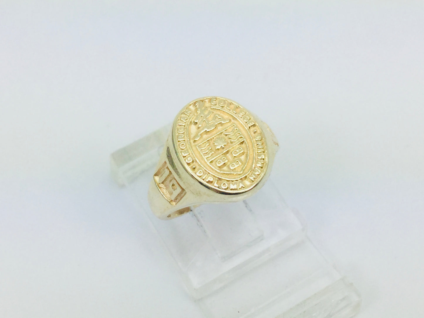 10k Yellow Gold 'Georgian College Nursing Diploma' '1984' School Ring