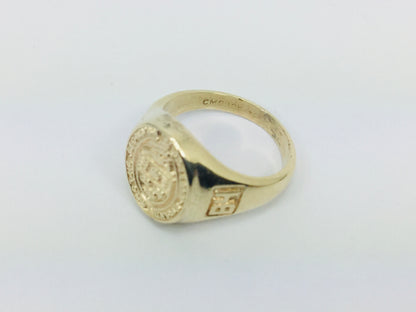 10k Yellow Gold 'Georgian College Nursing Diploma' '1984' School Ring