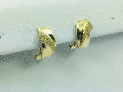 14k Yellow Gold Stud Earrings