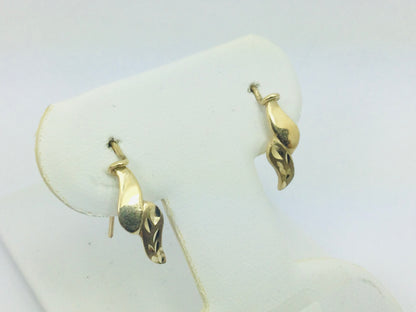 10k Yellow Gold Drop Earrings