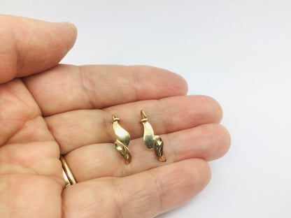 10k Yellow Gold Drop Earrings