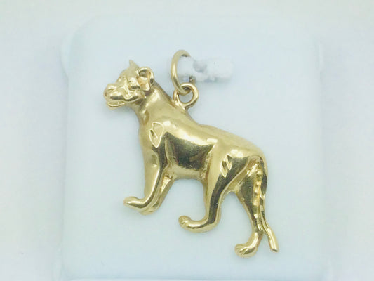 10k Yellow Gold Dog Pendent