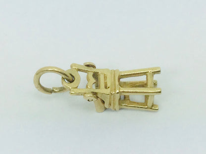 10k Yellow Gold Highchair Pendent