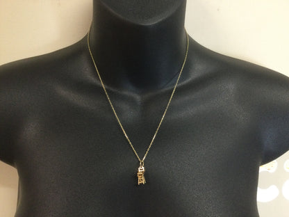 10k Yellow Gold Highchair Pendent