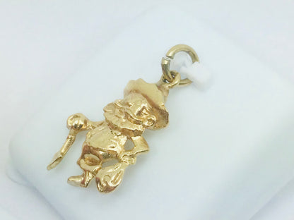 10k Yellow Gold Leprechaun Pendent