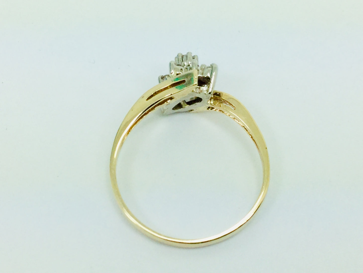 10k Yellow Gold 14pt Diamond Cluster Ring