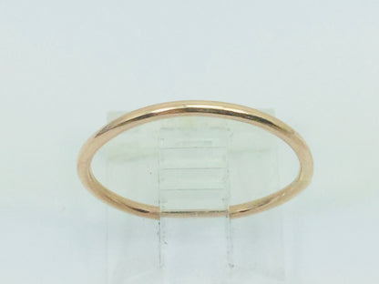 10k Solid Yellow, Rose, or White Gold 1.3mm Stackable Band Rings