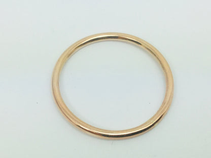 10k Solid Yellow, Rose, or White Gold 1.5mm Stackable Band Rings