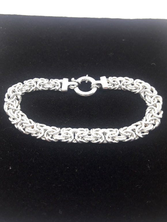 Silver weave bracelet