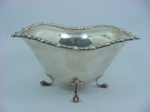 Vintage Birks Sterling Silver 4 Leg Sauce Bowl Dish Boat